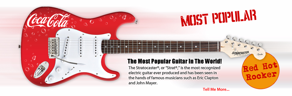 Fender Stratocaster promotional guitar by Brand O' Guitar Company.